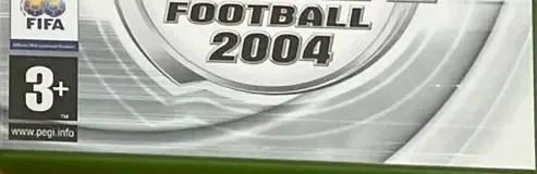 FIFA Football 2004, the PEGI square on its front