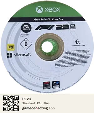 F1 23 Xbox Series X, PAL disc