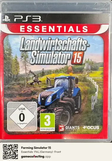 Farming Simulator 15 PlayStation 3, Germany box front