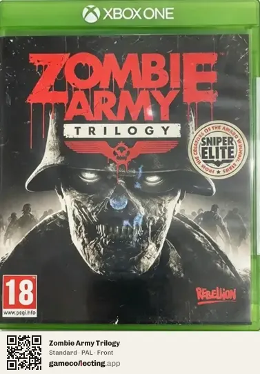 Zombie Army Trilogy Xbox One, PAL box front