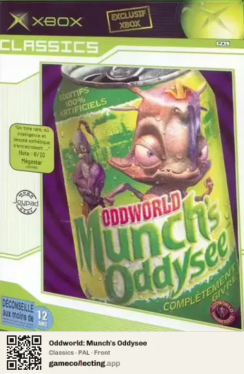 Oddworld: Munch's Oddysee Xbox, PAL box front