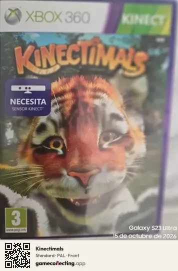 Kinectimals Xbox 360, PAL box front