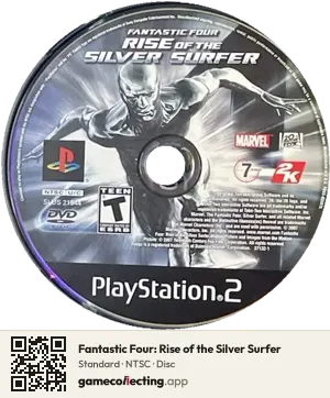 Fantastic Four: Rise of the Silver Surfer PlayStation 2, NTSC disc