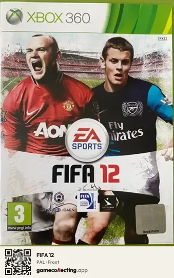 FIFA 12 Xbox 360, PAL box front