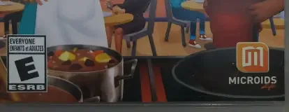 My Universe: Cooking Star Restaurant, the ESRB box on its front