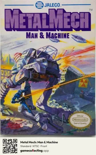 Metal Mech: Man & Machine Nintendo Entertainment System, NTSC box front