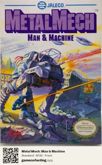 Metal Mech: Man & Machine Nintendo Entertainment System, NTSC box front