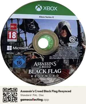 Assassin's Creed Black Flag Resynced Xbox Series X, PAL disc