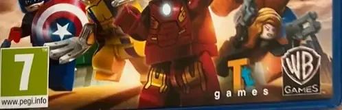 LEGO Marvel Super Heroes, the PEGI square on its front