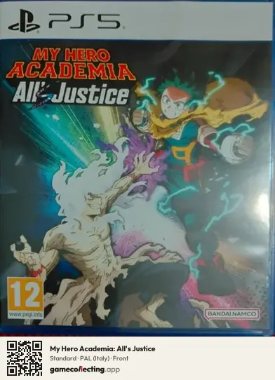 My Hero Academia: All's Justice PlayStation 5, Italy box front