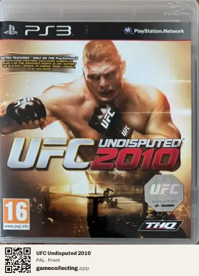 UFC Undisputed 2010 PlayStation 3, PAL box front