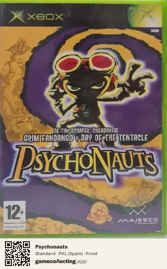 Psychonauts Xbox, Spain box front