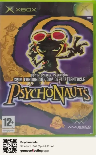 Psychonauts Xbox, Spain box front