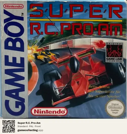 Super R.C. Pro-Am Game Boy, PAL box front