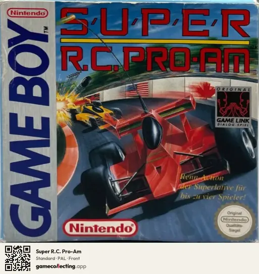 Super R.C. Pro-Am Game Boy, PAL box front