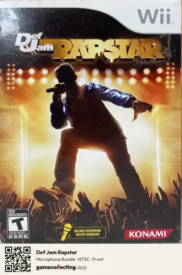 Def Jam Rapstar Nintendo Wii, NTSC box front