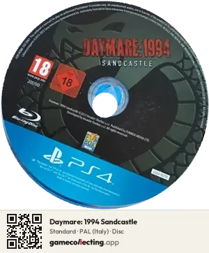 Daymare: 1994 Sandcastle PlayStation 4, PAL disc