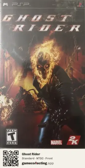Ghost Rider PlayStation Portable, NTSC box front