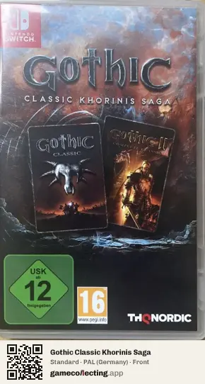 Gothic Classic Khorinis Saga Nintendo Switch, Germany box front