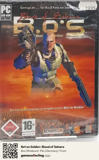 Bet on Soldier: Blood of Sahara Computer, Germany box front