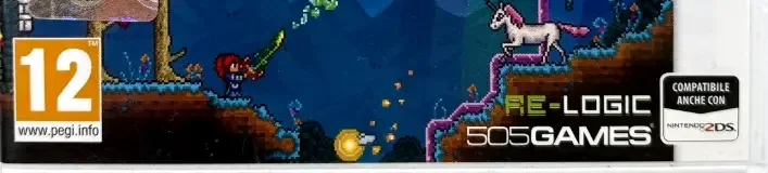 Terraria, the PEGI square on its front