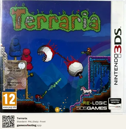 Terraria Nintendo 3DS, Italy box front