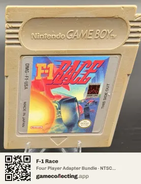 F-1 Race Game Boy, NTSC cartridge label