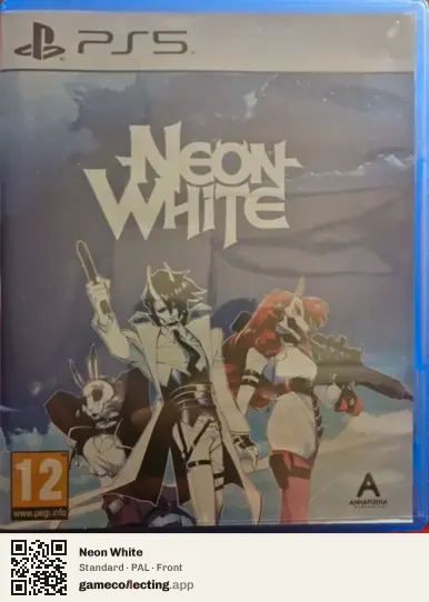 Neon White PlayStation 5, PAL box front
