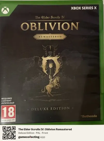 The Elder Scrolls IV: Oblivion Remastered Xbox Series X, PAL box front
