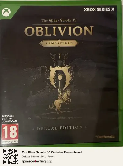The Elder Scrolls IV: Oblivion Remastered Xbox Series X, PAL box front