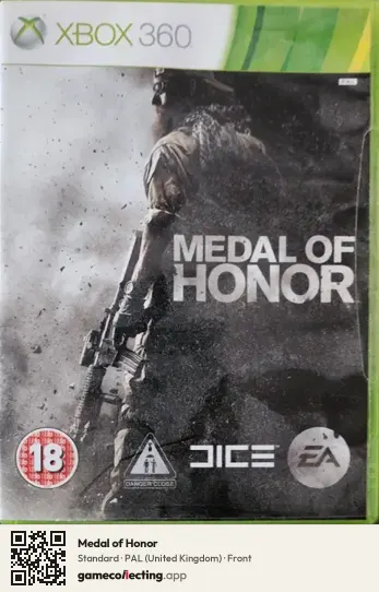 Medal of Honor Xbox 360, United Kingdom box front