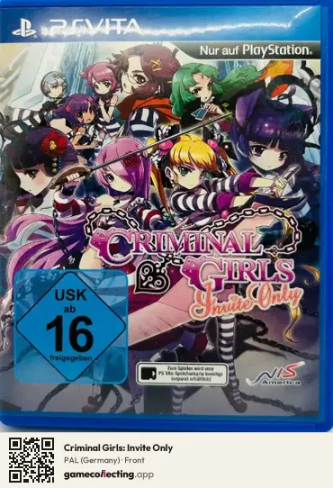 Criminal Girls: Invite Only PlayStation Vita, Germany box front