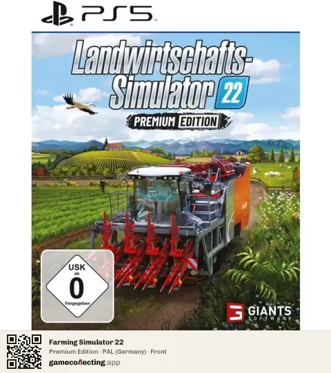 Farming Simulator 22 PlayStation 5, Germany box front