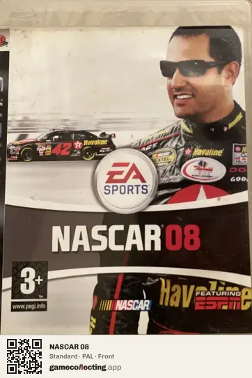 NASCAR 08 PlayStation 3, PAL box front