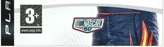 NASCAR 09, the PEGI square on its front
