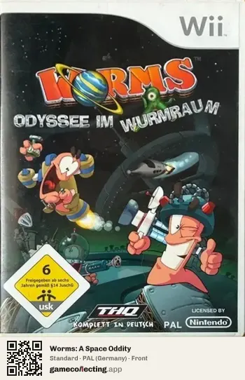 Worms: A Space Oddity Nintendo Wii, Germany box front