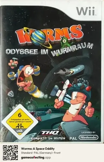 Worms: A Space Oddity Nintendo Wii, Germany box front