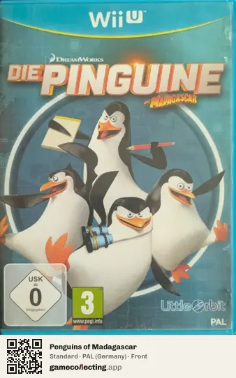 Penguins of Madagascar Nintendo Wii U, Germany box front