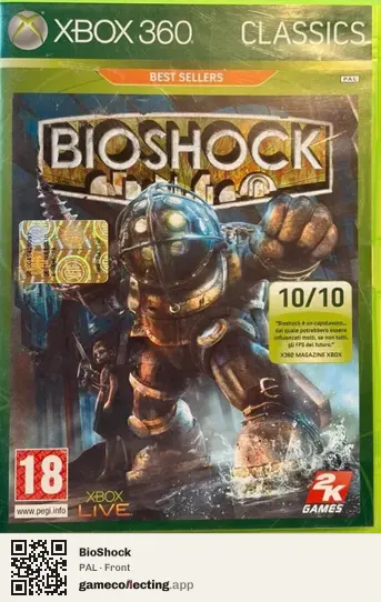 BioShock Xbox 360, PAL box front