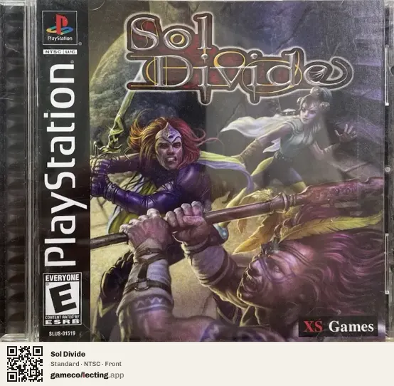 Sol Divide PlayStation, NTSC box front