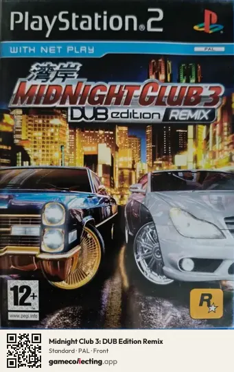 Midnight Club 3: DUB Edition Remix PlayStation 2, PAL box front