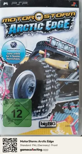 MotorStorm: Arctic Edge PlayStation Portable, Germany box front