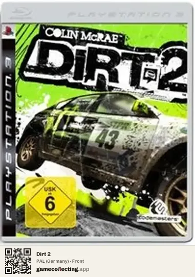 Dirt 2 PlayStation 3, Germany box front
