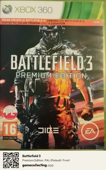 Battlefield 3 Xbox 360, Poland box front