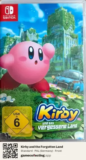Kirby and the Forgotten Land Nintendo Switch, Germany box front