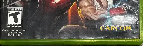 Marvel vs. Capcom 3: Fate of Two Worlds, the ESRB box on its front
