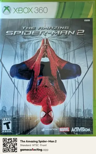 The Amazing Spider-Man 2 Xbox 360, NTSC box front