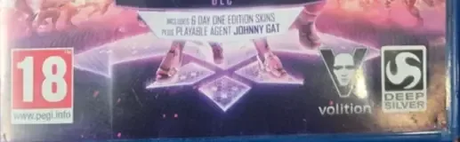 Agents of Mayhem, the PEGI square on its front