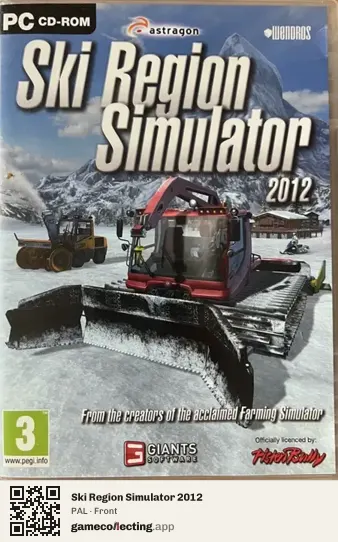 Ski Region Simulator 2012 Computer, PAL box front