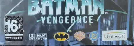 Batman: Vengeance, the PEGI square on its front
